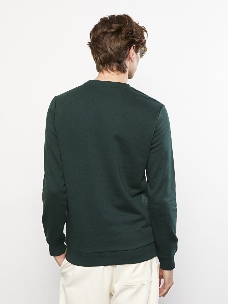 LC Waikiki Crew Neck Printed Men's Thick Sweatshirt