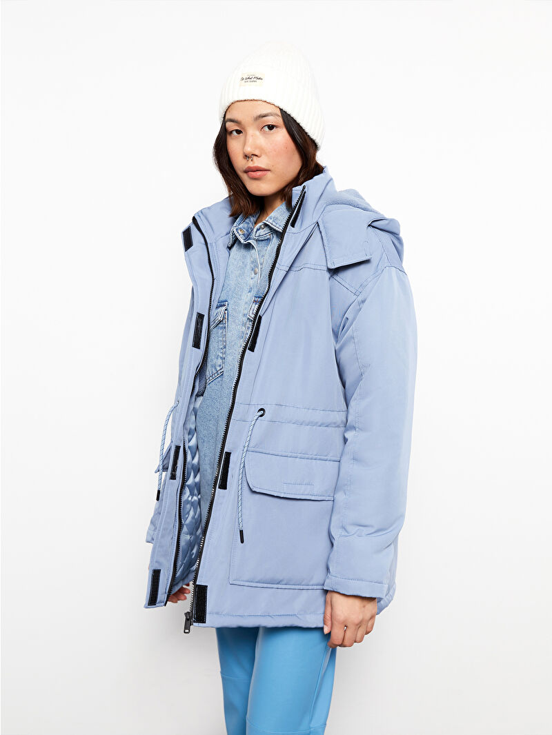 Eve ／Under Blue／skeleton parka ／M l_20222-w2bh19z8-s7n-76-60-88-