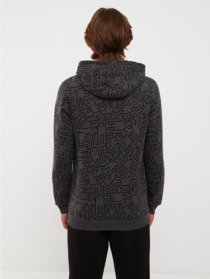 XSIDE Long Sleeve Keith Haring Printed Men's Thick Hoodie