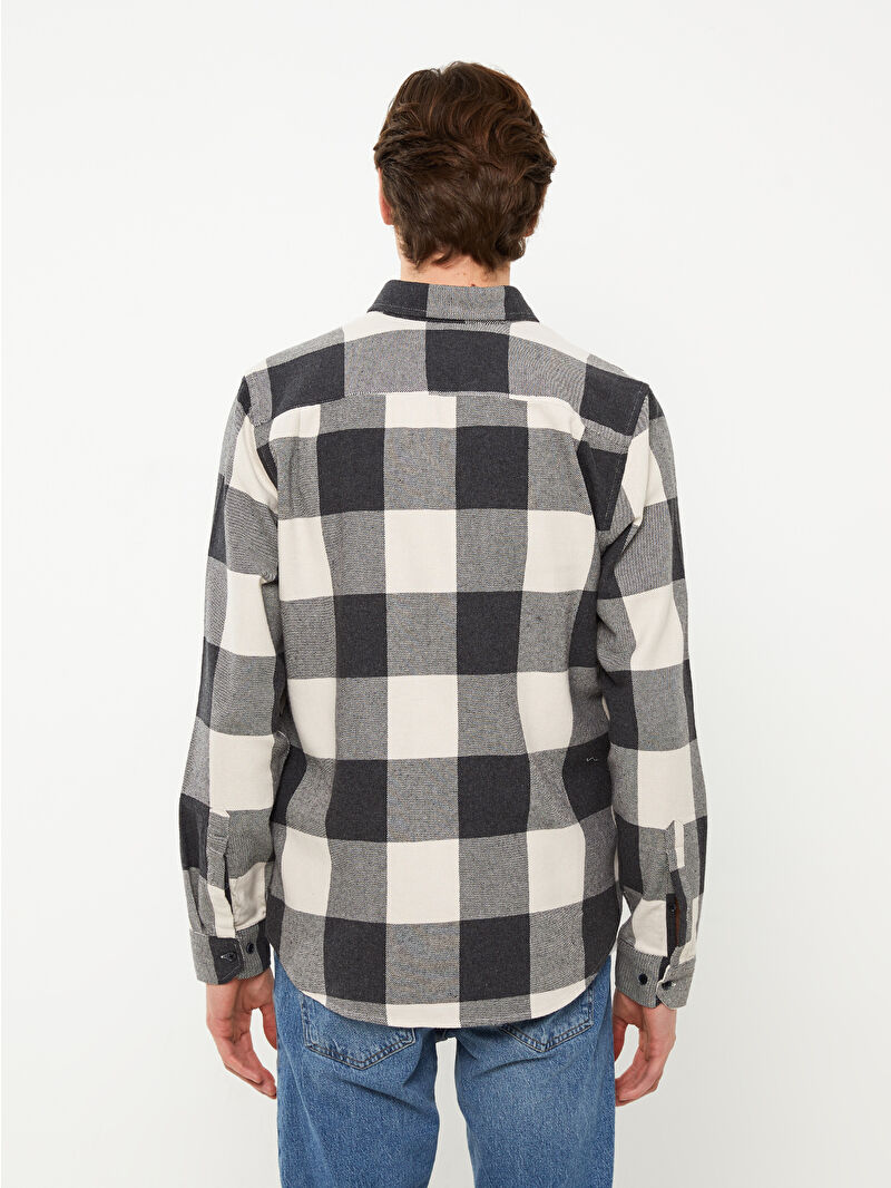 LCWAIKIKI Classic Regular Fit Long Sleeve Plaid Gabardine