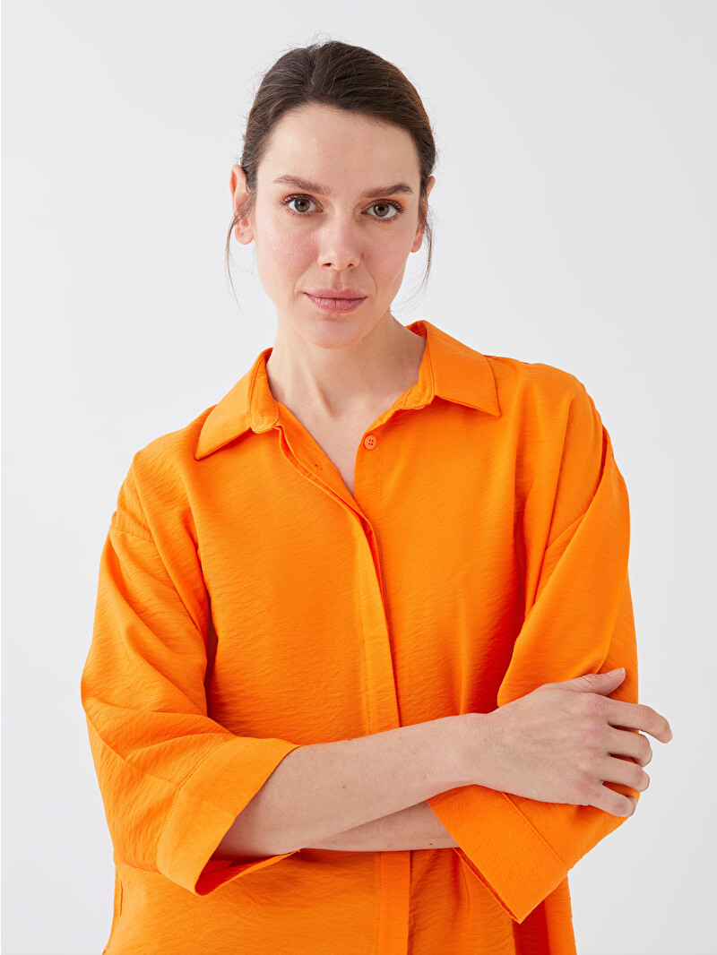 LCWAIKIKI Classic Women's Hidden Button Closure Plain Shirt