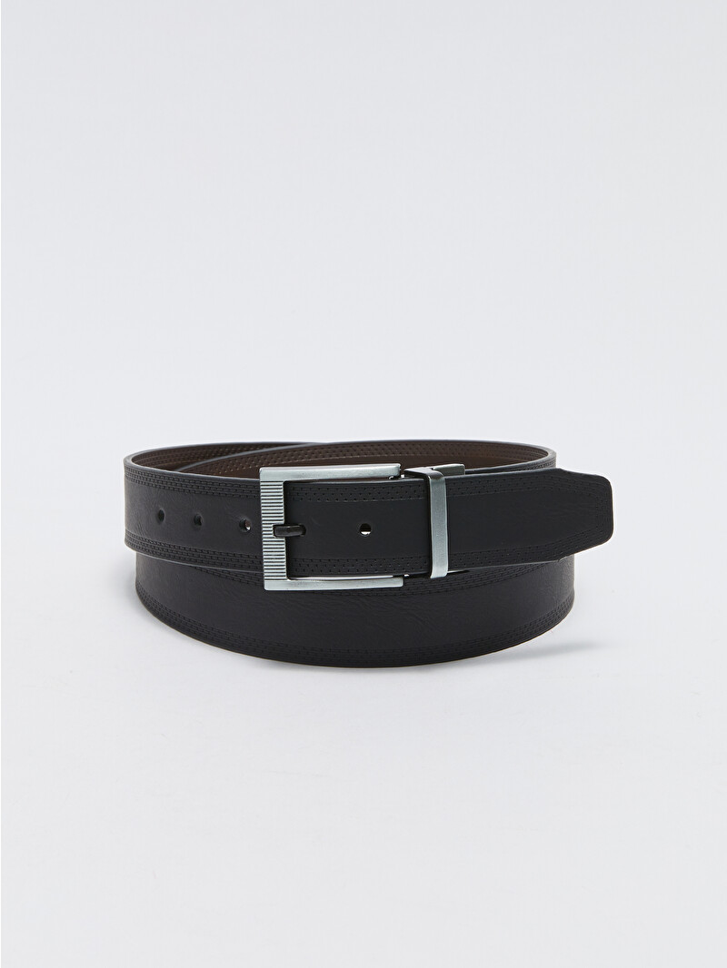 LCW ACCESSORIES Faux Leather Reversible Men's Belt - S36808Z8-HUC