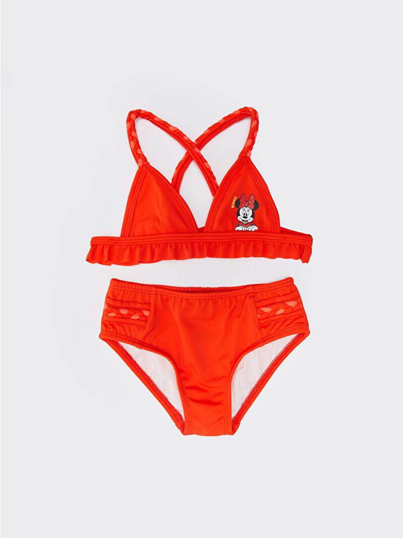 LCW baby Flexible Fabric Minnie Mouse Printed Baby Girl Bikini Set