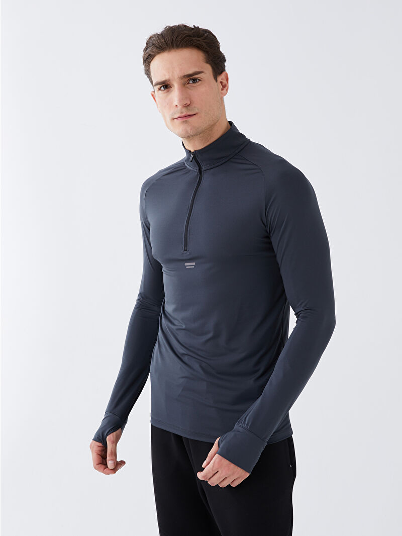 XSIDE ACTIVE Dik Yaka Uzun Kollu Erkek Spor Tişört -S3BV04Z8-LZF | LCW