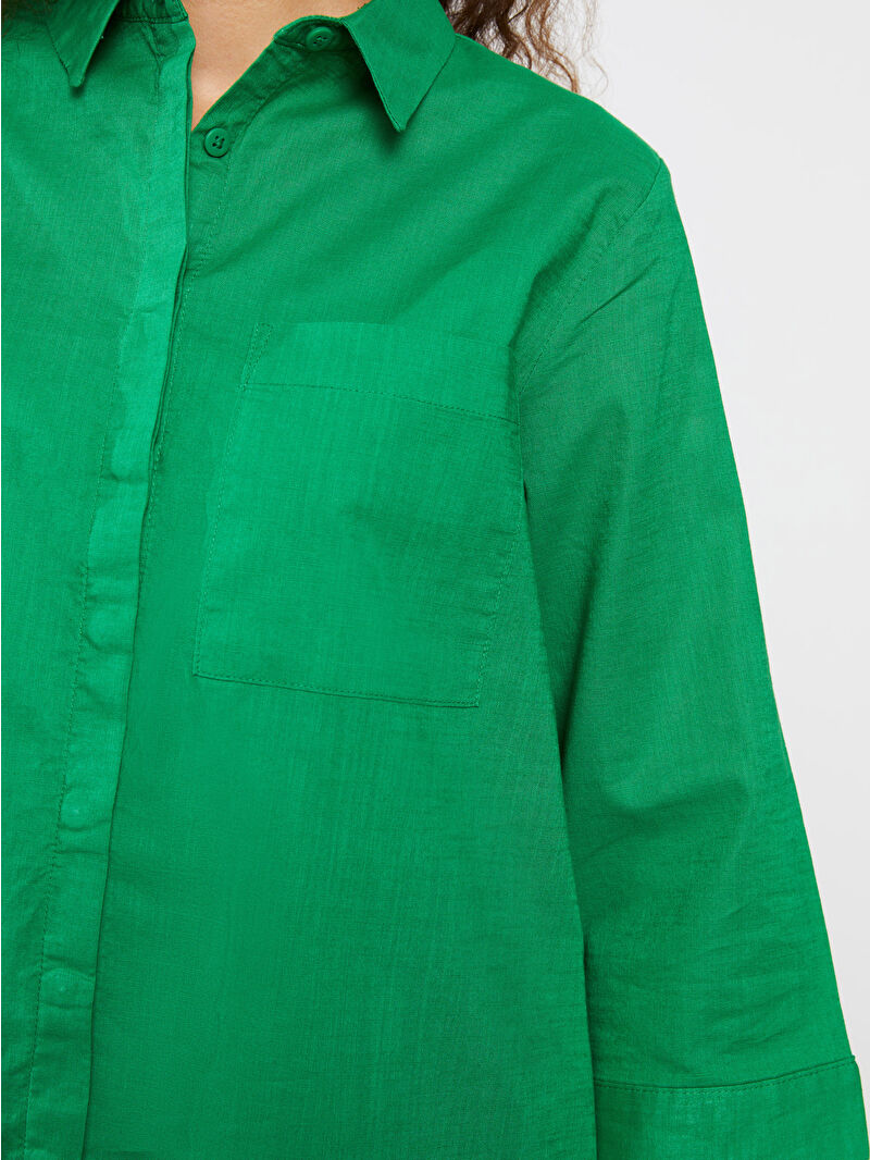 Women's Plain Shirt with Pocket Detail -S3CB54Z8-SXN - LC