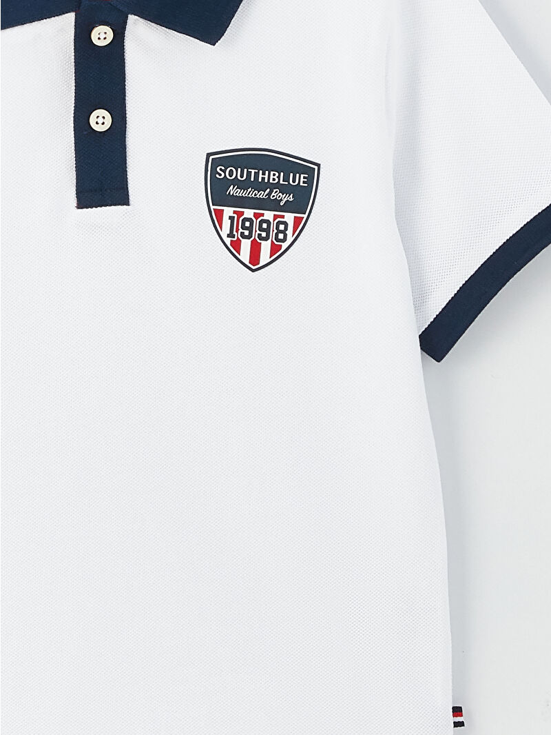 SOUTHBLUE Polo Neck Printed Short Sleeve Boys' T-Shirt