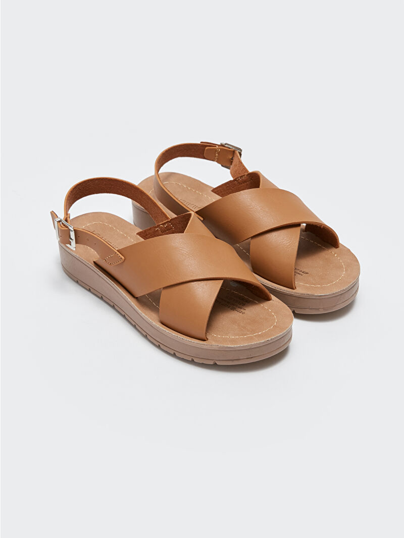 LC Waikiki Cross-Band Buckle Detail Women's Sandals