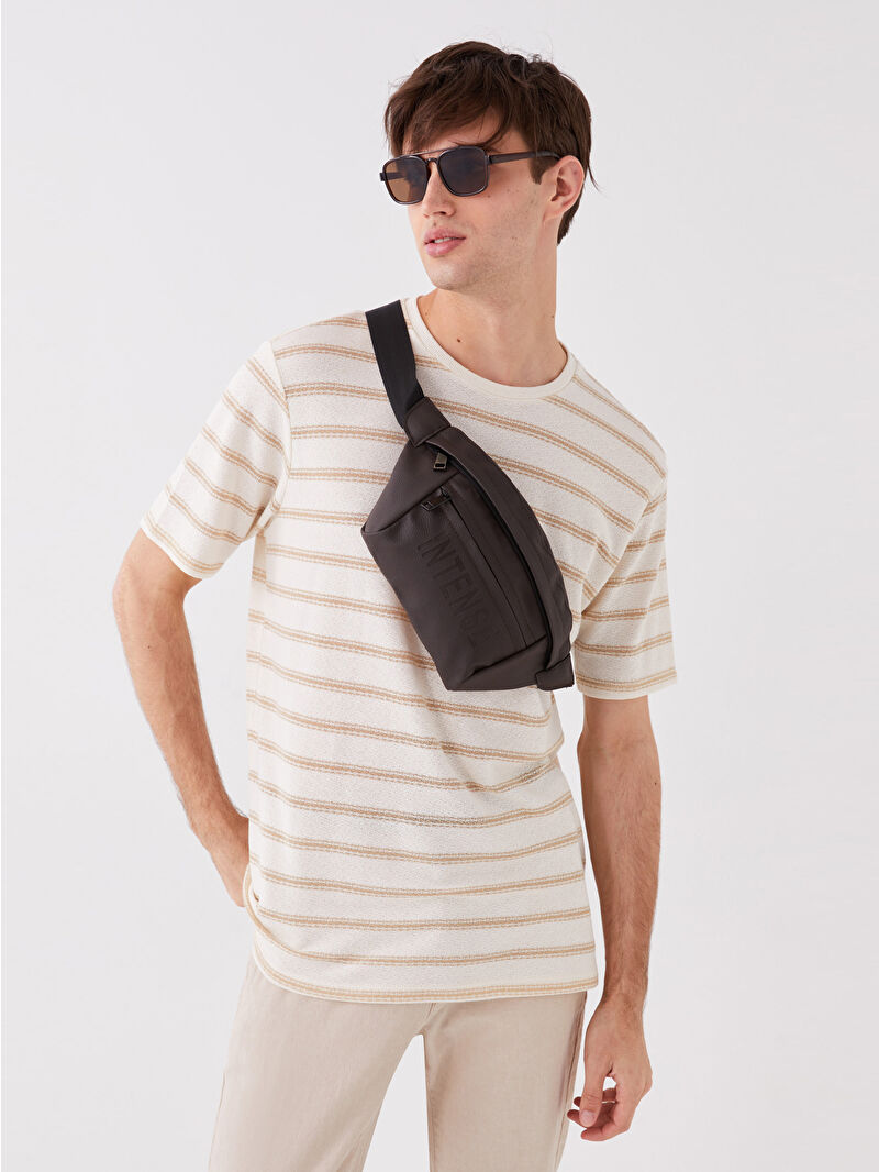 Leather Look Printed Men's Waist Bag -S3H084Z8-S4N - LC Waikiki