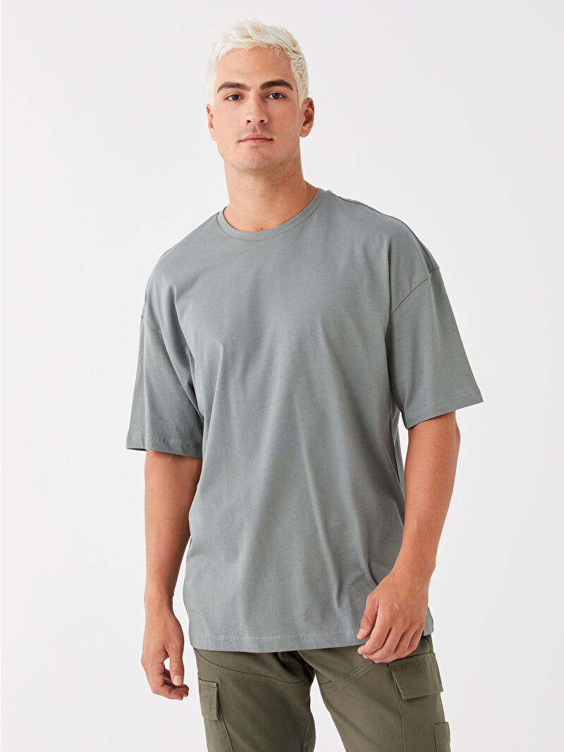 XSIDE Crew Neck Jersey Men's T-Shirt -S3KC99Z8-S35 - LC Waikiki