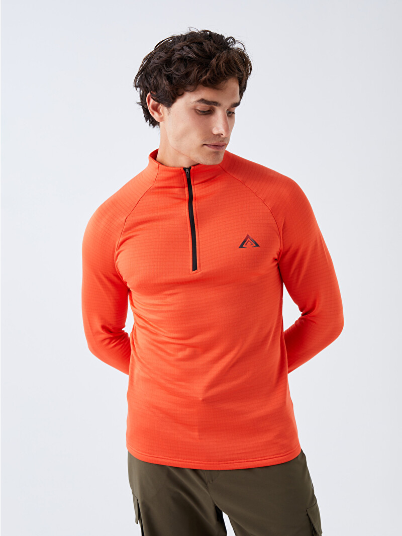 XSIDE ACTIVE Funnel Neck Long Sleeve Men's Sports T-Shirt