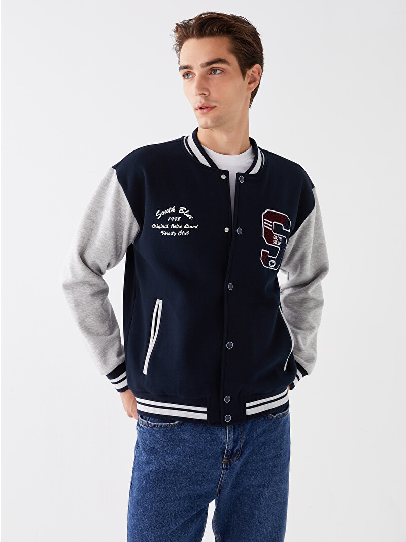 SOUTHBLUE Standard Fit Long Sleeve Men's College Jacket - W3DN36Z8
