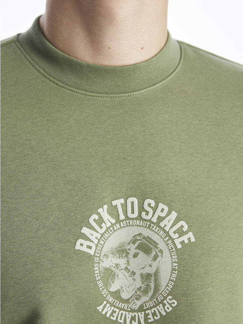 C.E DESIGN WORLD CREW NECK スウェット Peace Love World 100% Cotton Novelty Stitch Crew Neck