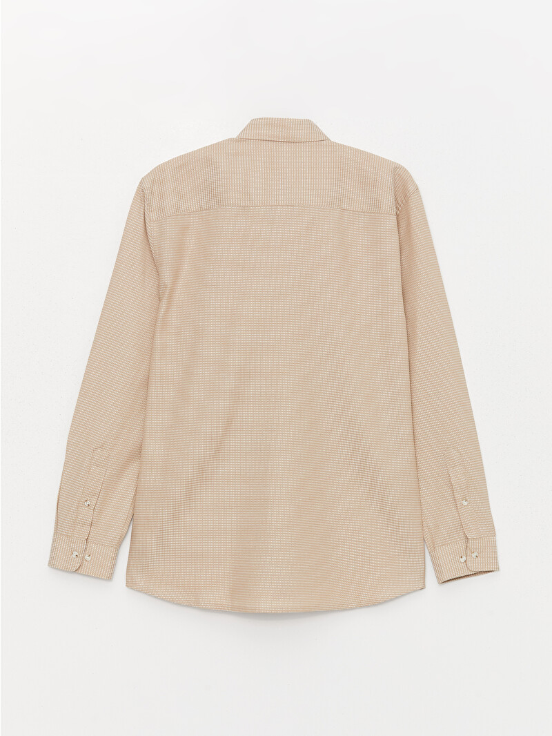 LCW Vision Slim Fit Long Sleeve Dobby Men's Shirt - S40347Z8-PSD