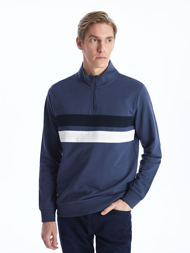 なつき LCW ECO Siyah Dik Yaka Kız Çocuk Sweatshirt - W5FL47Z4-CVL | LCW