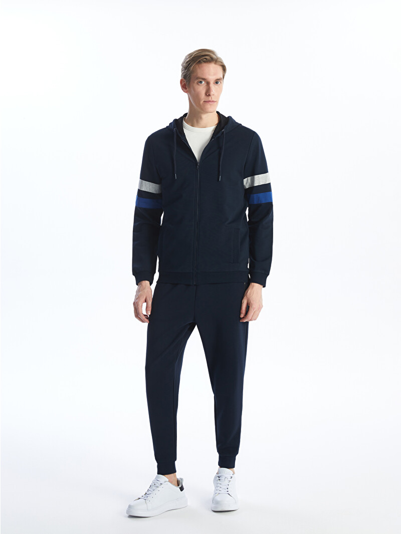 LCWAIKIKI Classic Hooded Long Sleeve Men's Zip-Up Sweatshirt