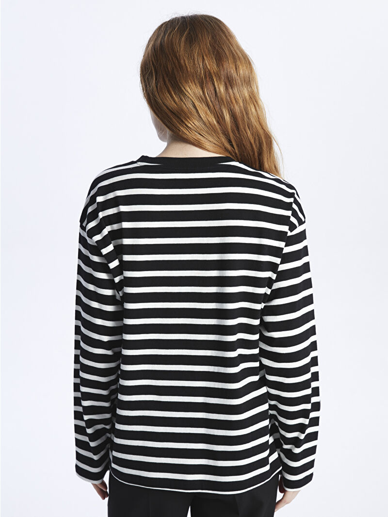 XSIDE Crew Neck Striped Long Sleeve Women's T-Shirt