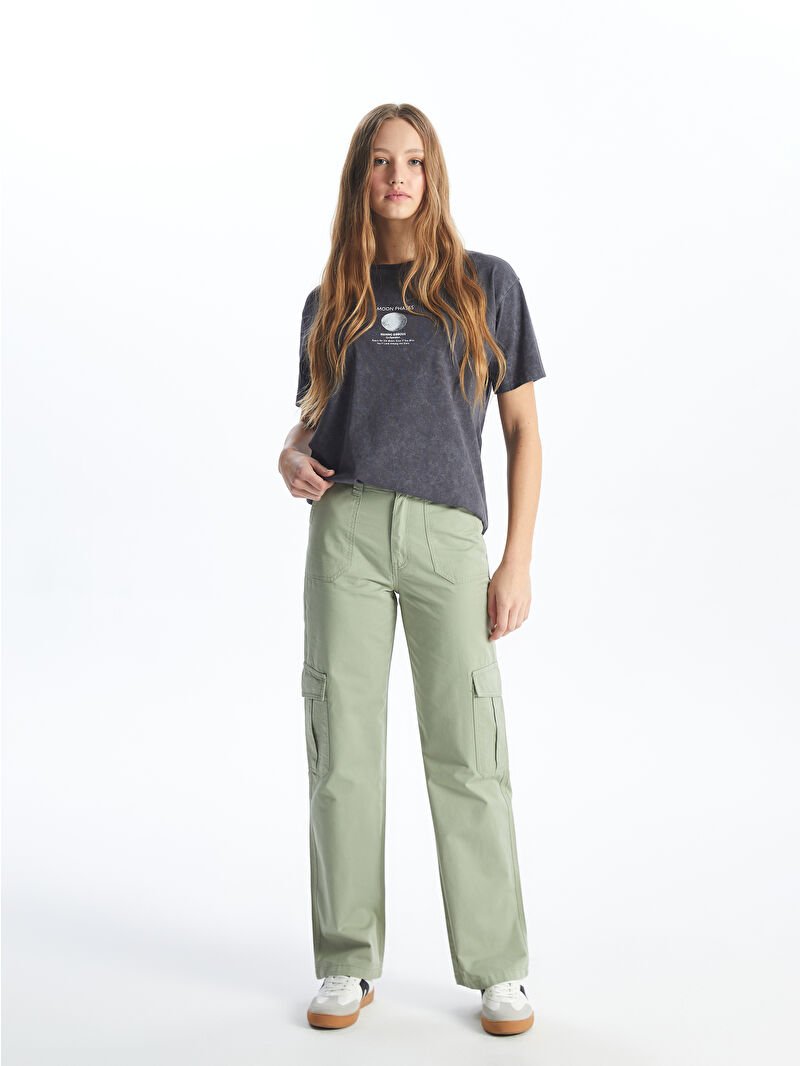 XSIDE Standard Fit Gabardine Women's Cargo Trousers