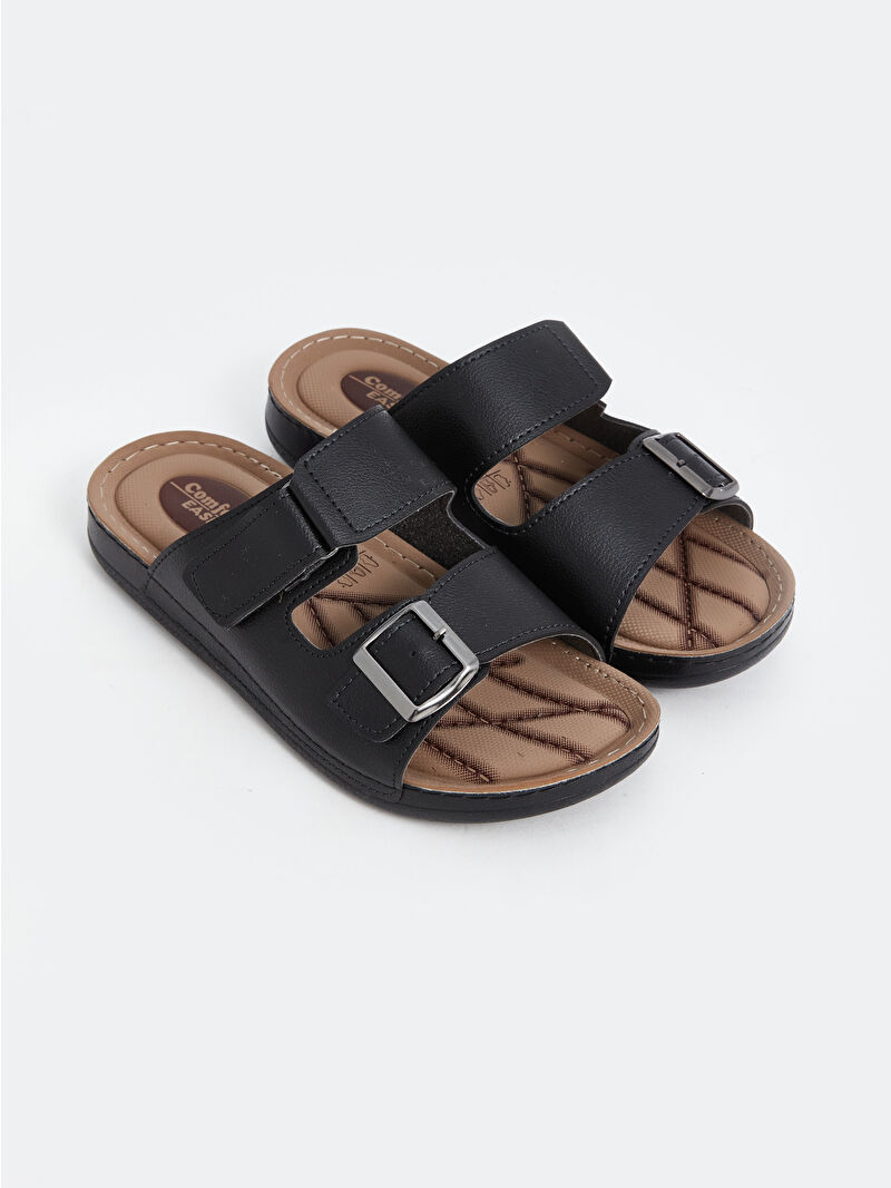  SLIPPER メンズ Club Room Mens Blue Comfort Cozy Slide Slippers Shoes 6-7
