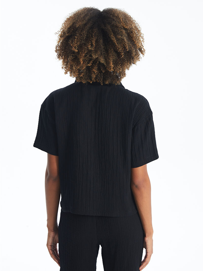 Liten/半袖ブラウス/FREE/--/BLK/無地/LIT24SS-BL-004 Amazon | 無印良品 半袖ブラウス 婦人 涼感 ブロード 半袖