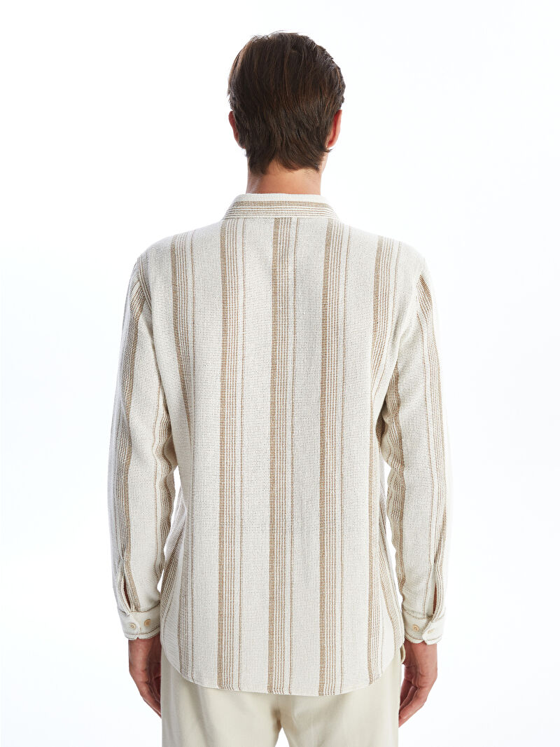 LCW Vision Regular Fit Long Sleeve Striped Men's Shirt