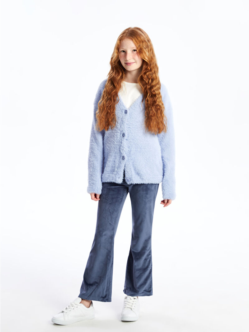 LCW Kids Pantaloni de trening de catifea basic cu talie