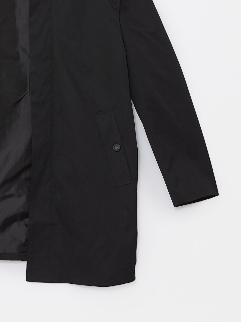 Man BLACK Trenchcoat -W45827Z8-CVL - LC Waikiki Man BLACK Trenchcoat -W45827Z8-CVL - LC Waikiki