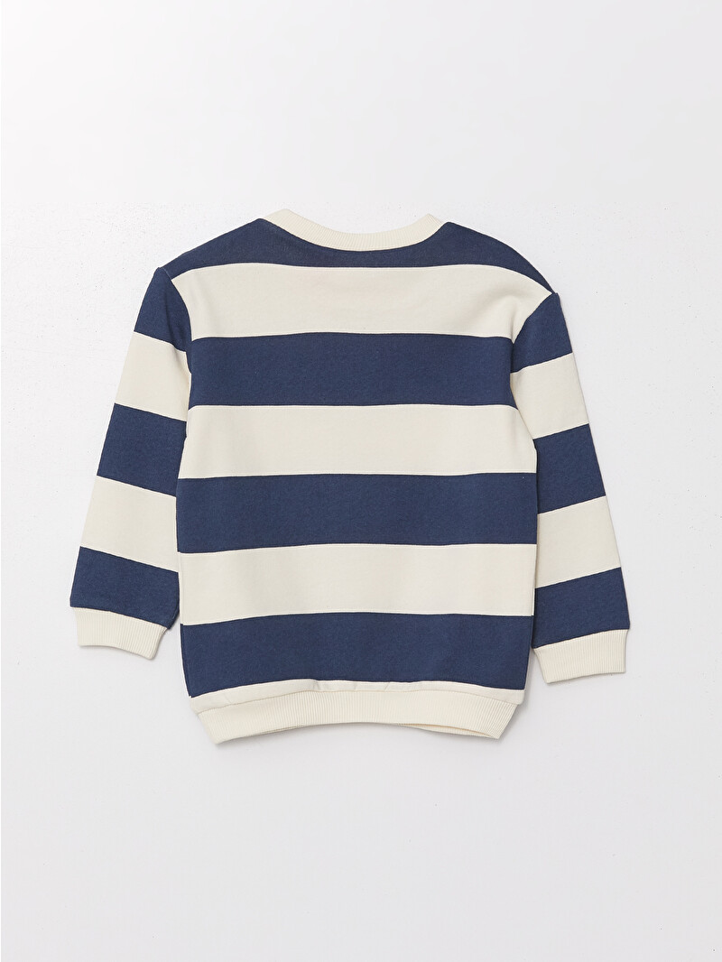Trikotaj sweatshirt lisenziyalı — ekru printli