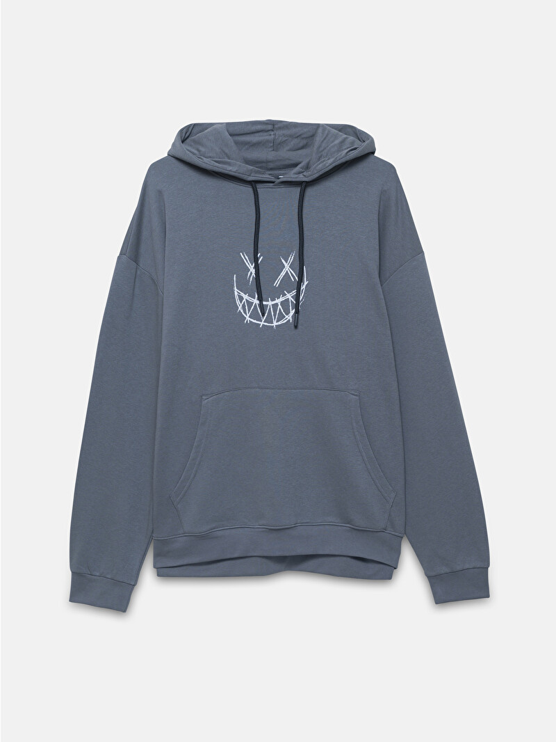 XSIDE Long Sleeve Printed Men's Thick Hoodie - W4BQ76Z8-VAQ - LC