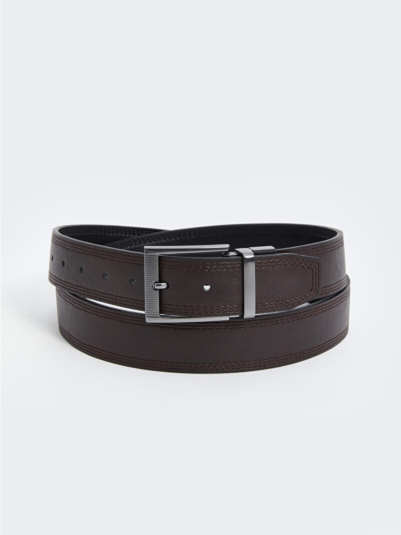 LCW ACCESSORIES Faux Leather Men's Belt - W4BS73Z8-HUC - LC Waikiki