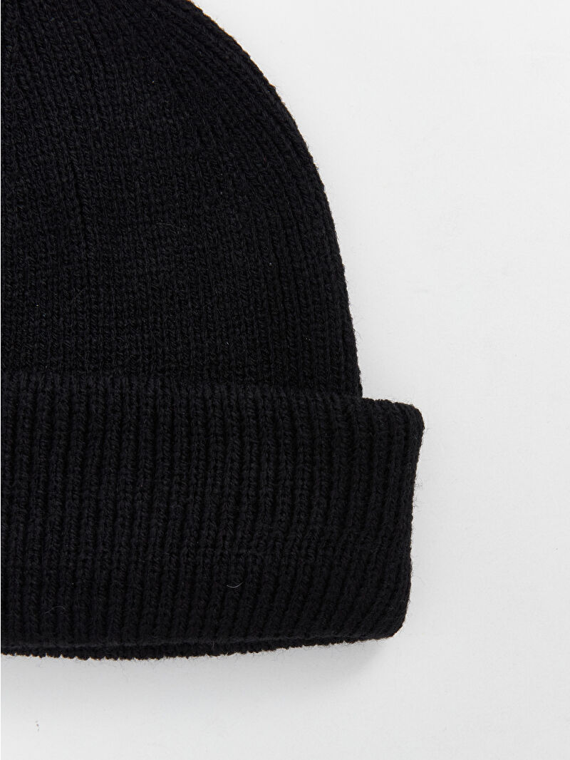 Basic Men's Knit Beanie -W4CR86Z8-CVL - LC Waikiki