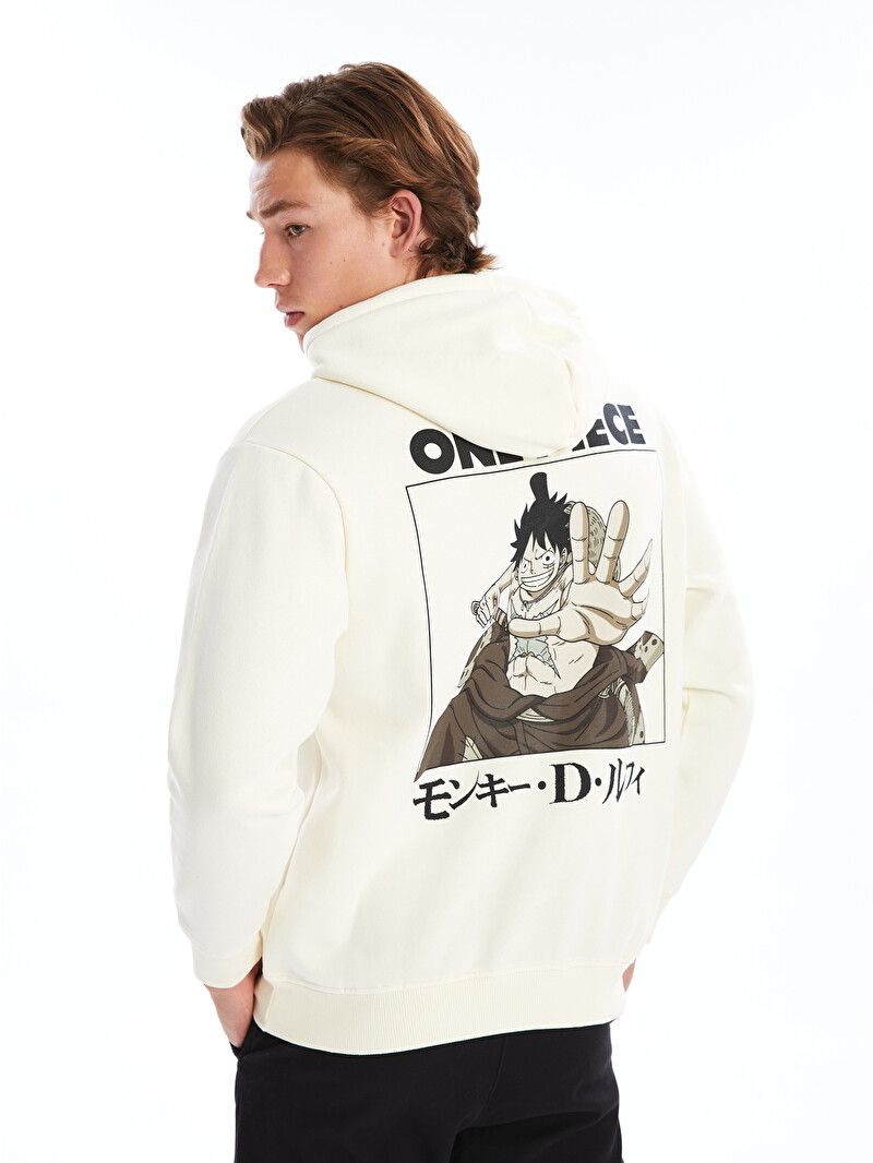 XSIDE Довгий рукав One Piece з принтом Худі для чоловіків товстий
