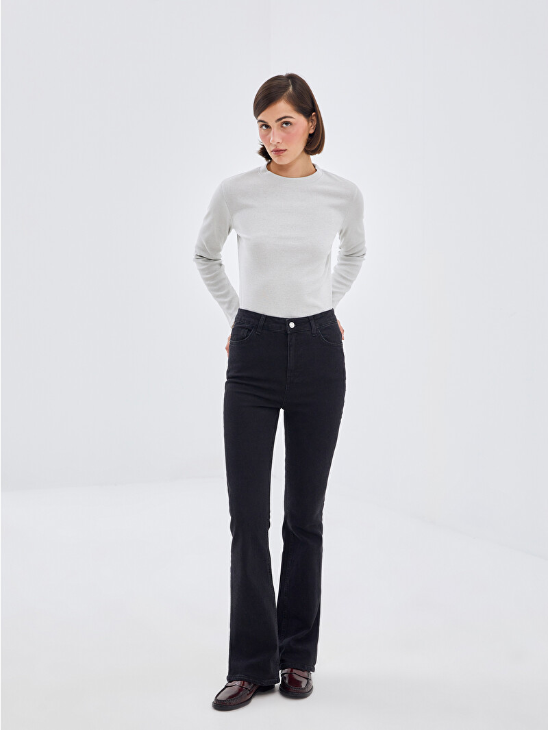 LCW Modest Mars Flare Women's Jeans - W4H710Z8-326 - LC Waikiki