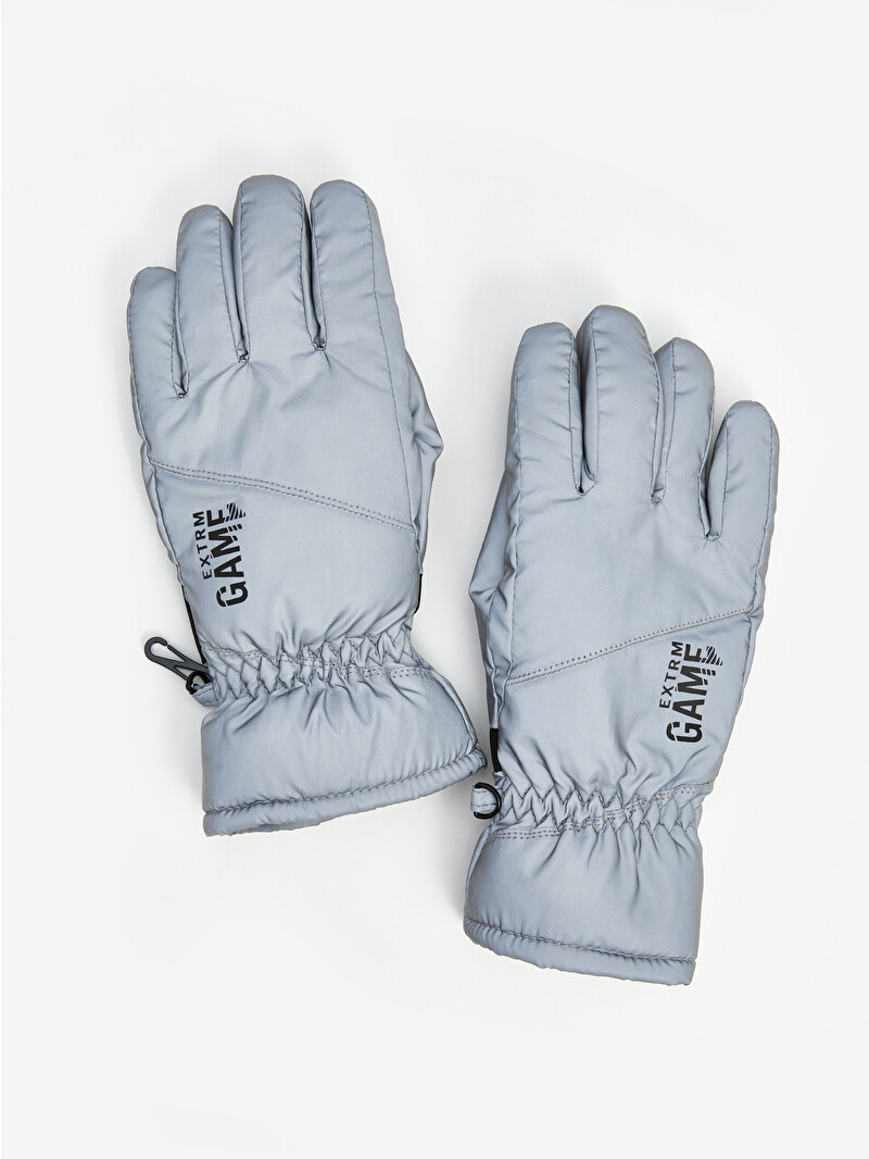 LCW ACCESSORIES Gri Karanlıkta Parlayan Erkek Çocuk Eldiven