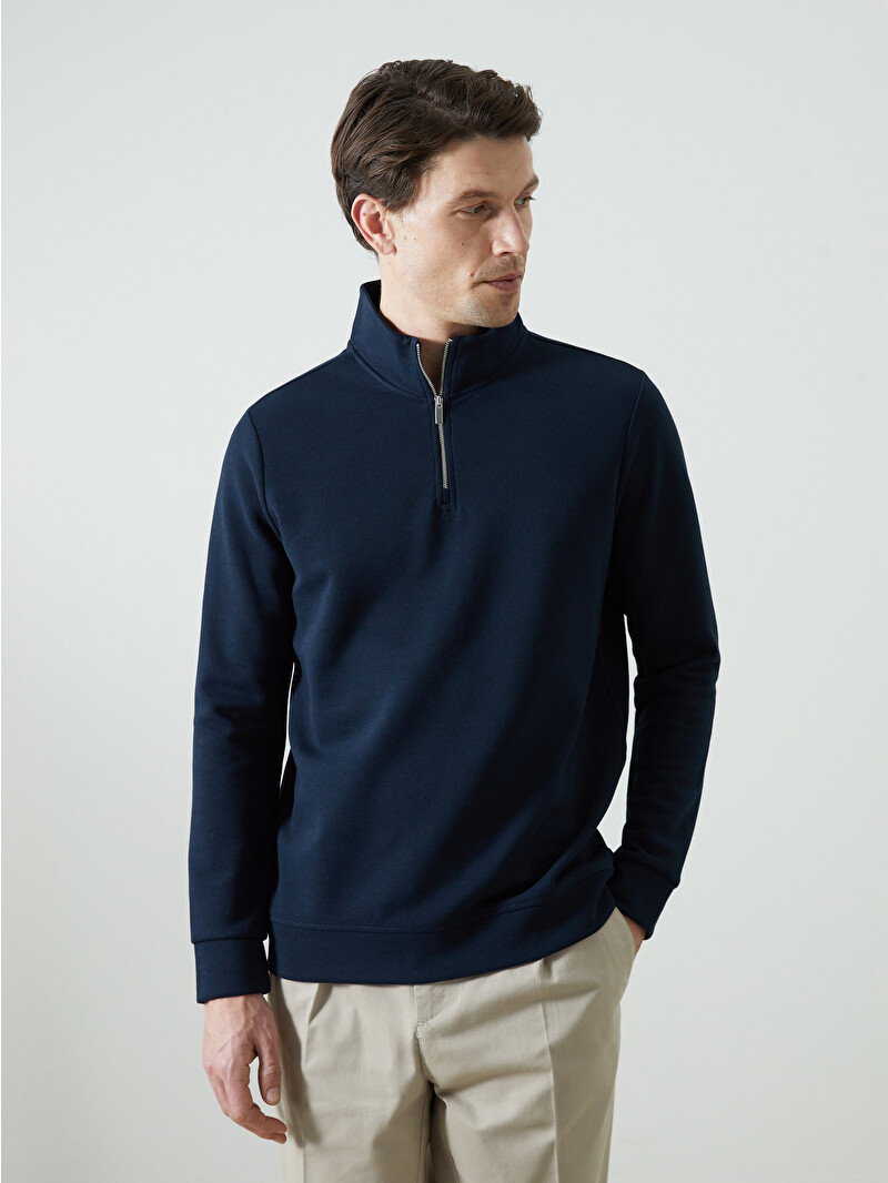 LCWAIKIKI Classic Funnel Neck Men's Sweatshirt - S50536Z8-RFH - LC