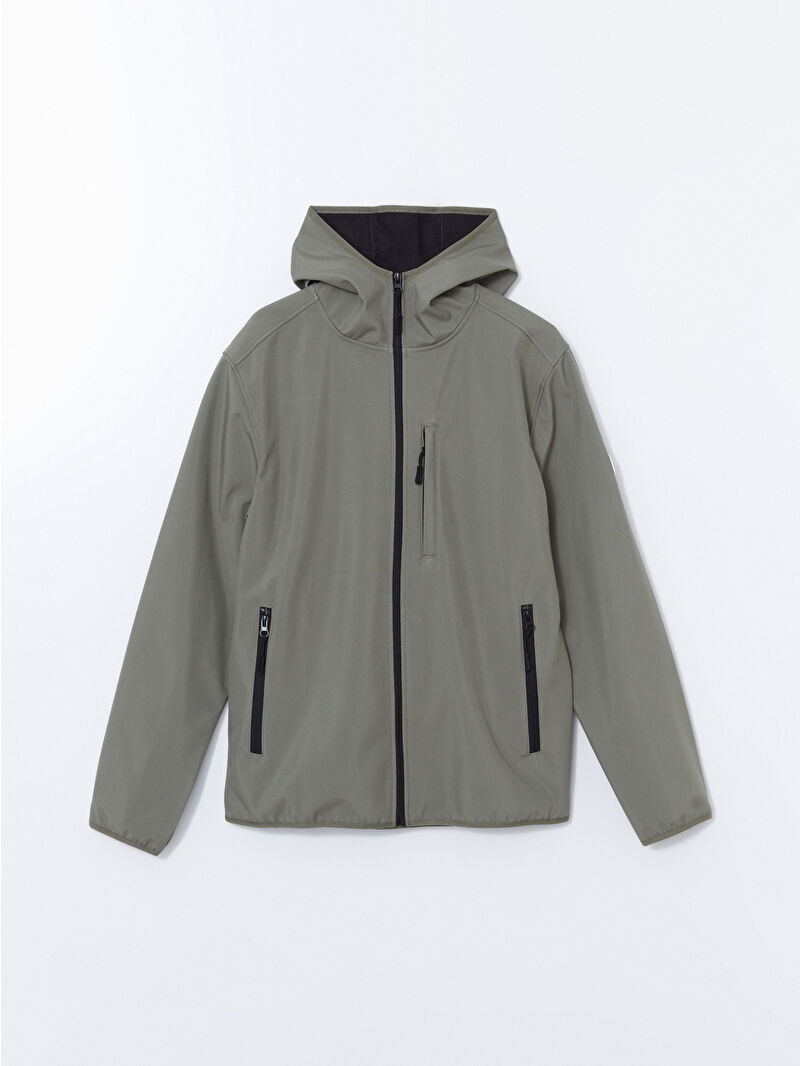 XSIDE Haki Standart Kalıp Kapüşonlu Erkek Mont - S51433Z8-S5R | LCW