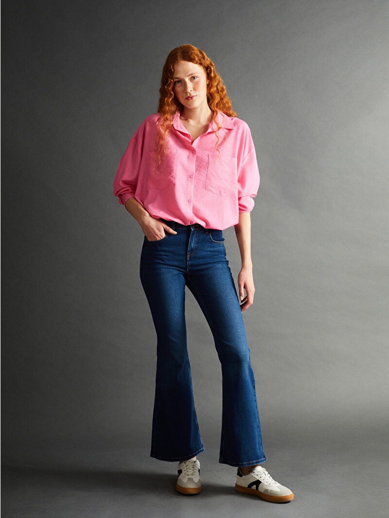 LCW Jeans Mars Flare Women's Jeans - W4I124Z8-309 - LC Waikiki