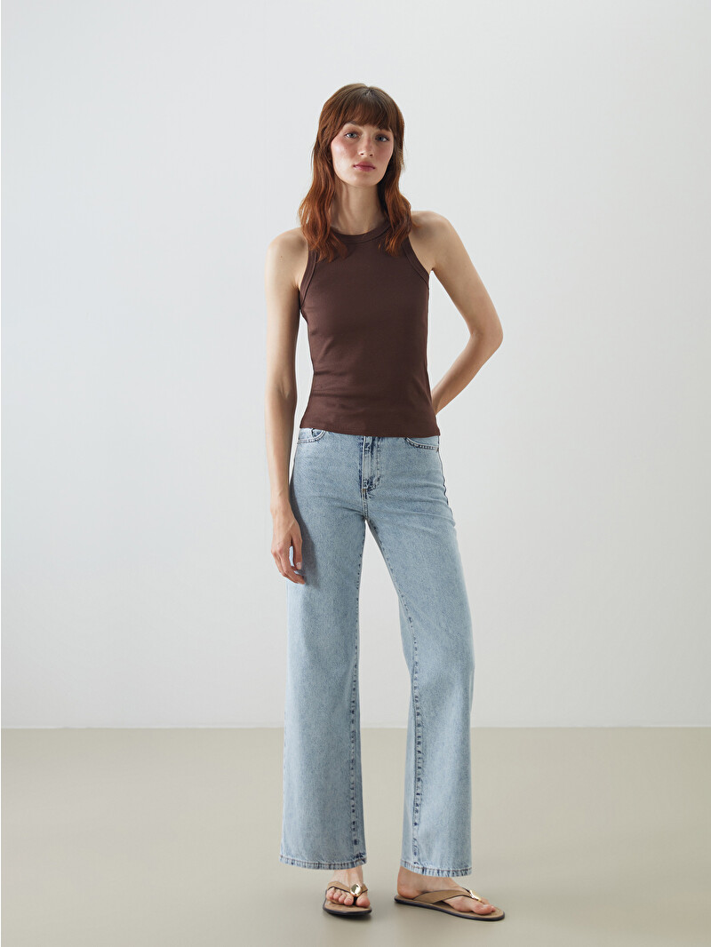 LCW Jeans İndigo Wideleg Kadın Jean Pantolon - S52272Z8-311 | LCW