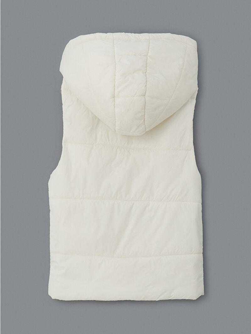 【HYEON】duck gilet / white Nike Sportswear Phoenix Fleece Women's Oversized Jacquard Gilet