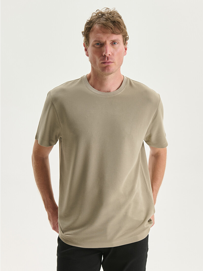 LCW Vision Crew Neck Short Sleeve Men's T-Shirt - S53484Z8-TPW