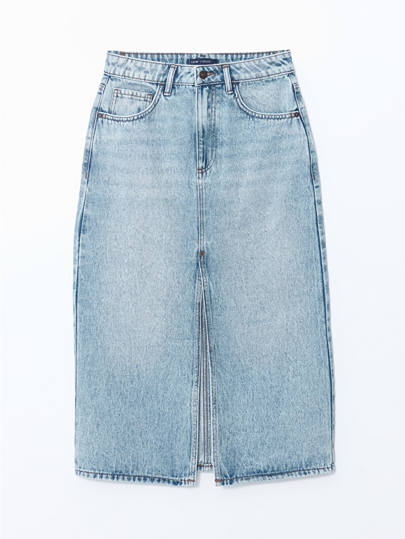 LCW Vision Standart Fit Kadın Jean Etek - S54881Z8-507 | LCW
