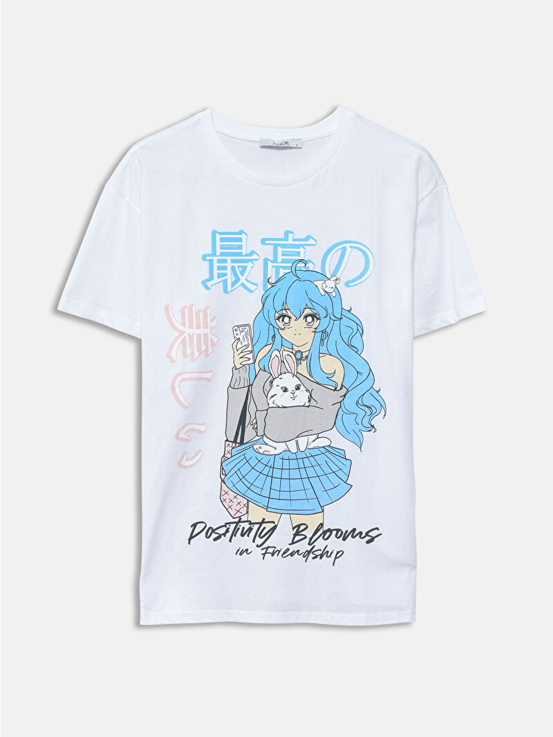 XSIDE Crew Neck Printed Short Sleeve Women's T-Shirt