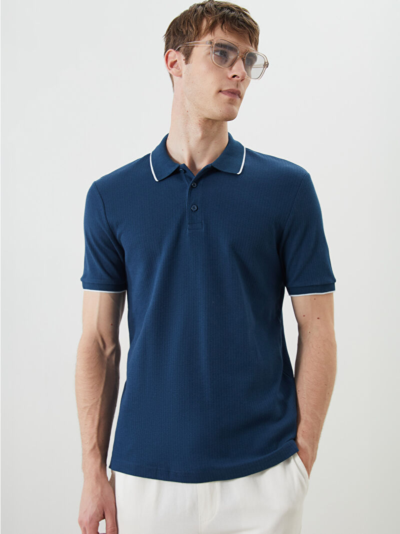 SOUTHBLUE Polo Neck Short Sleeve Men's T-Shirt -S55147Z8-ZP9