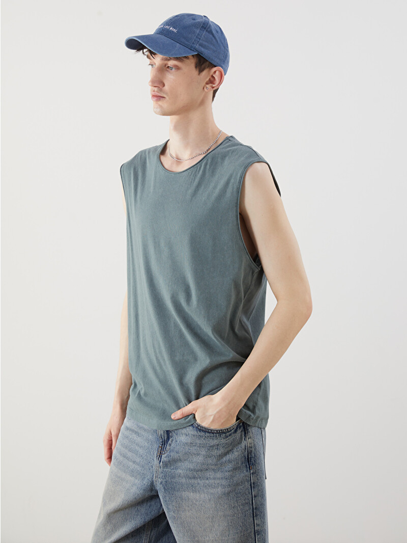 XSIDE Crew Neck Men's Sleeveless T-Shirt - S55973Z8-H9D - LC Waikiki