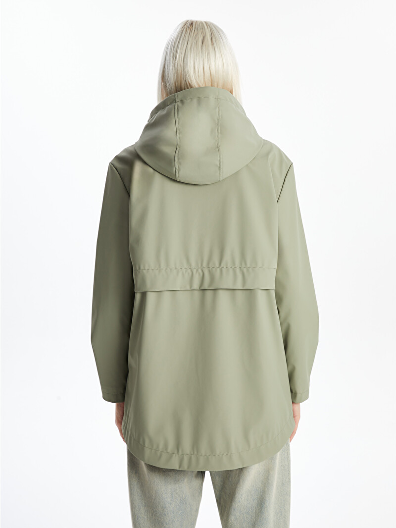 XSIDE Kapüşonlu Oversize Kadın Yağmurluk - S56090Z8-KEL | LCW