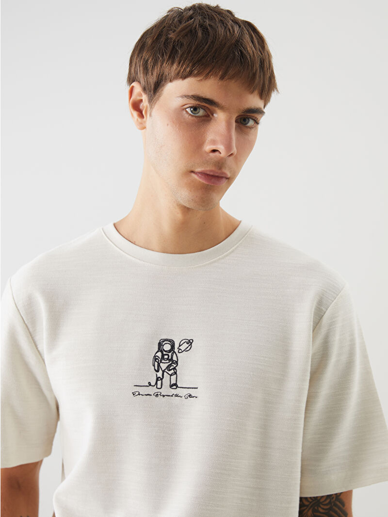 XSIDE Crew Neck Short Sleeve Printed Men's T-Shirt -S56401Z8