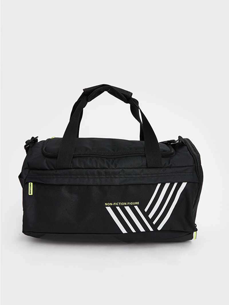 LCW ACCESSORIES Siyah Baskılı Erkek Spor Çantası - S56584Z8-HUC | LCW