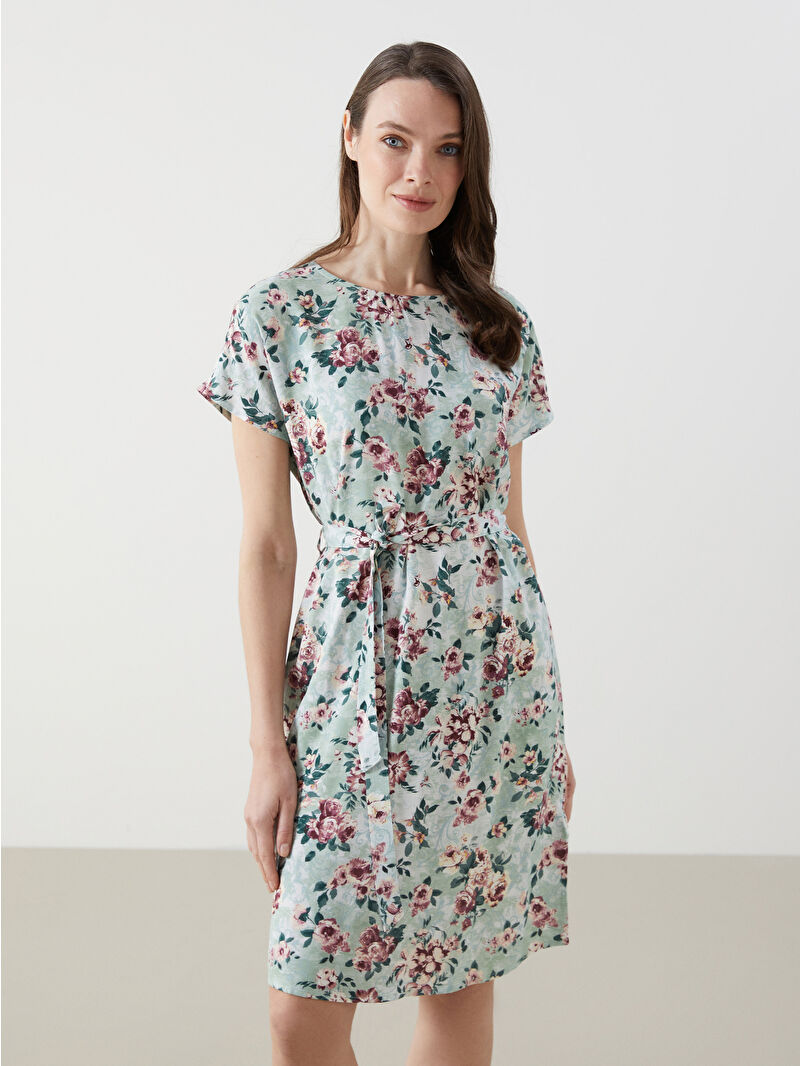 スーツ・フォーマル・ドレス LE'RURE Circurar sleeve flower dress Amazon.com: REVOGUER 3D Floral Dress for Women Ruffle Sleeve