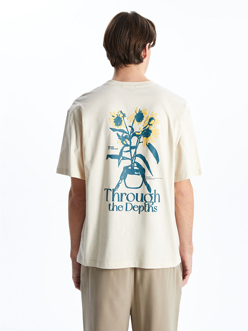 saiさん専用 XSIDE Crew Neck Short Sleeve Printed Combed Cotton Men's T