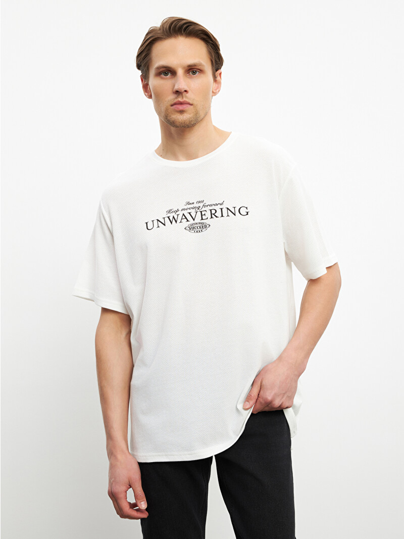 LCWAIKIKI Classic Crew Neck Printed Jersey Men's T-Shirt