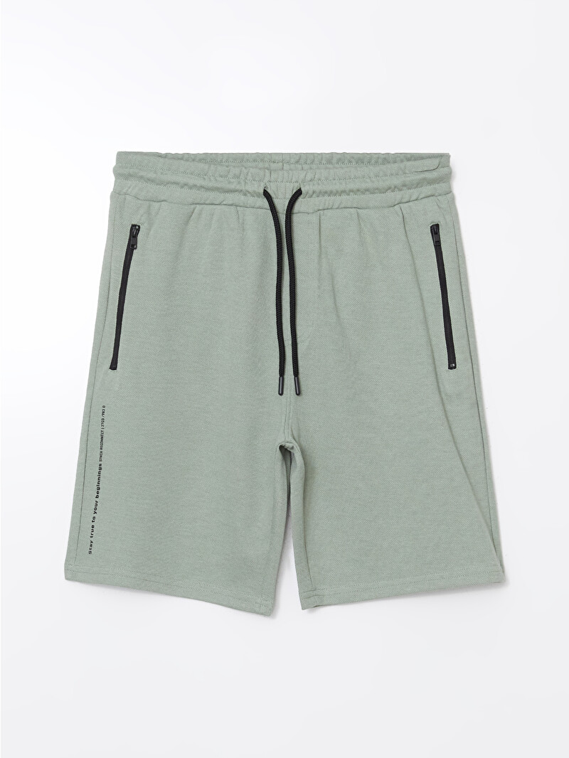 XSIDE Regular Fit Men's Pique Shorts with Drawstring Waist